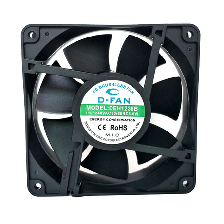 การใช้พลังงานต่ำ 120x120x38mm 12038 ec axial พัดลม